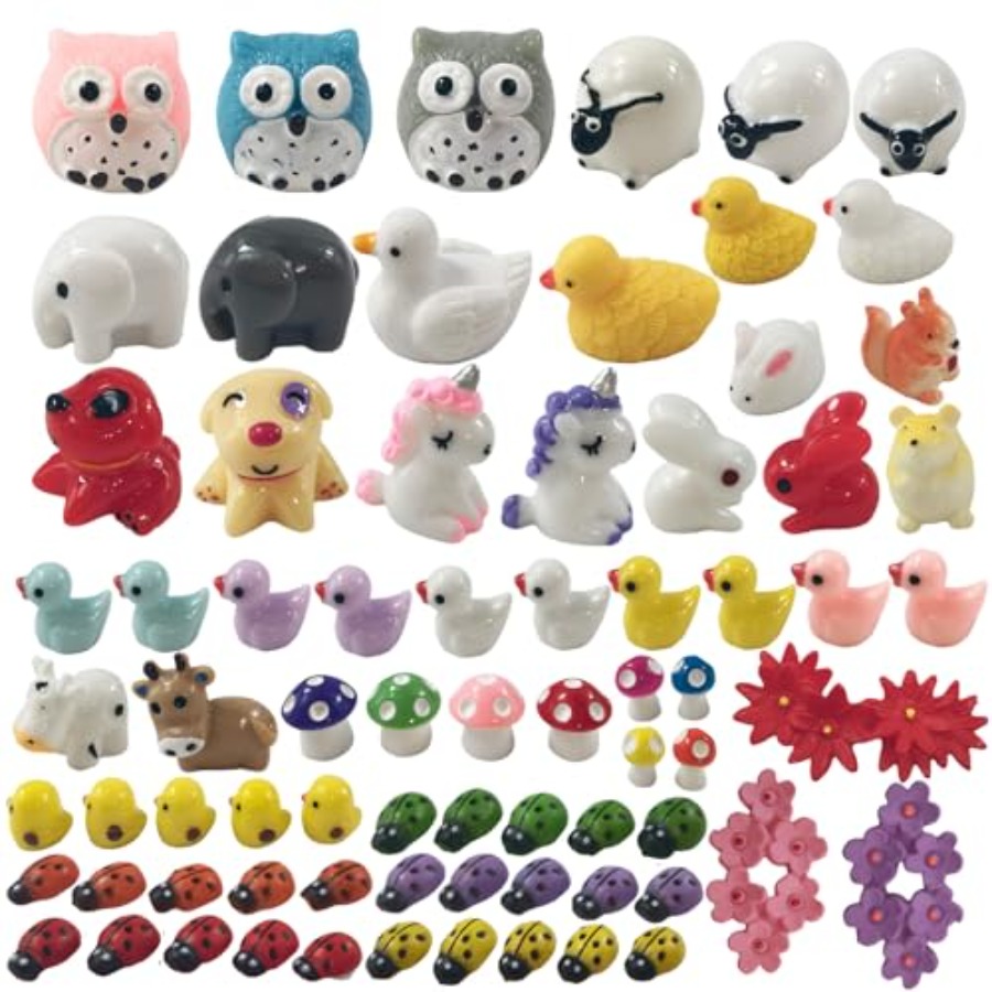 Japan Bonsai Garden - 74 Pieces Mini Animals Miniature Ornament