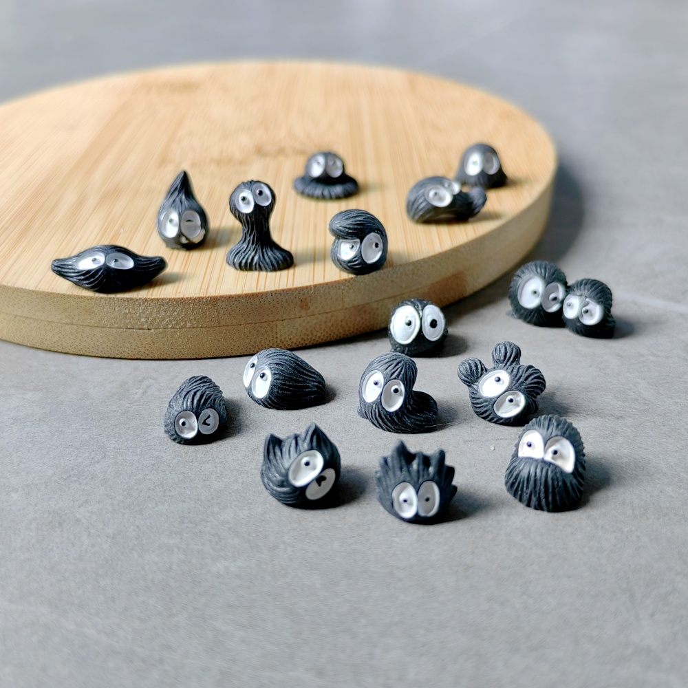 8pc Mini Funny Cute Black Blue - Bonsai Gardenia 评论和价格