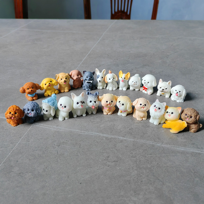 12pc Cute Small Dog Puppy Anim - Bonsai Gardenia 评论和价格