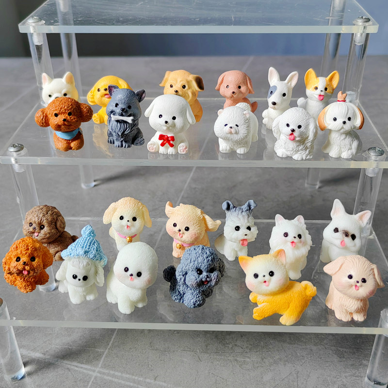 12pc Cute Small Dog Puppy Anim - Bonsai Gardenia 评论和价格