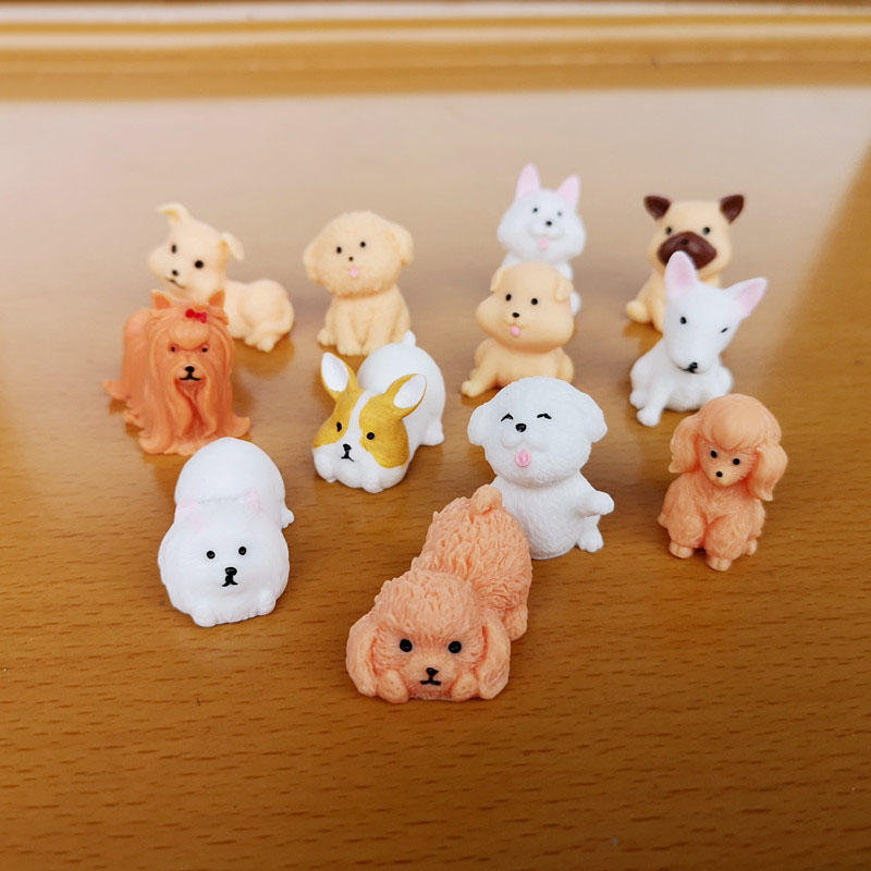 12pc Cute Small Dog Puppy Anim - Bonsai Gardenia 评论和价格