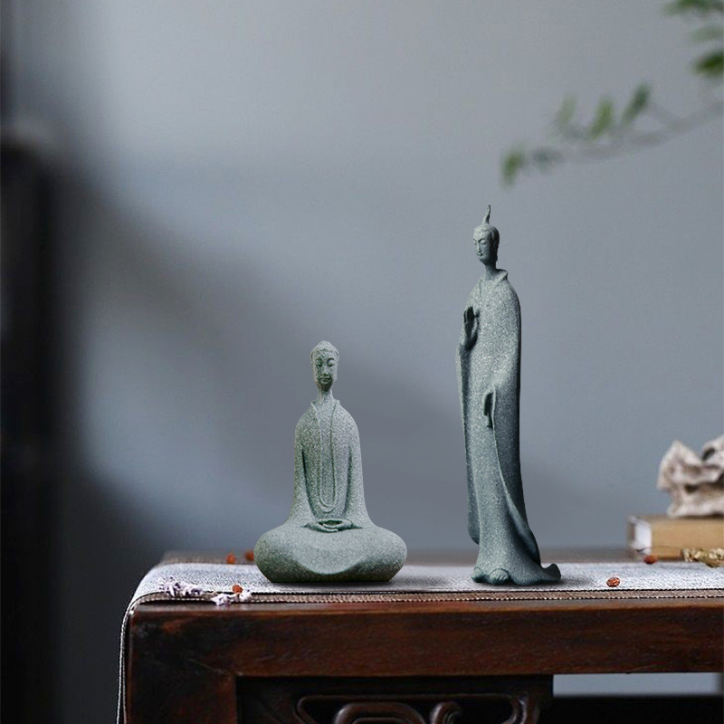 Mini Buddhist Monks Figurines  - Bonsai Garden Zen 评论和价格