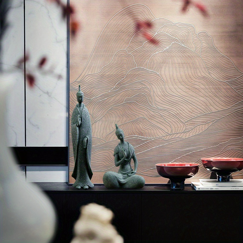 Mini Buddhist Monks Figurines  - Bonsai Garden Zen 评论和价格