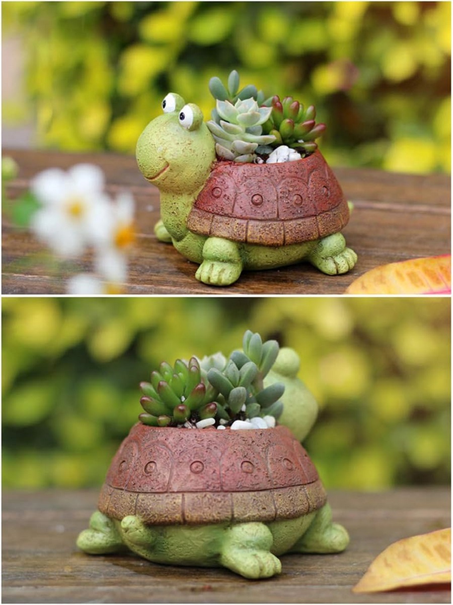 Cute Turtle Planter Succulent  - Bonsai Garden Gift 评论和价格