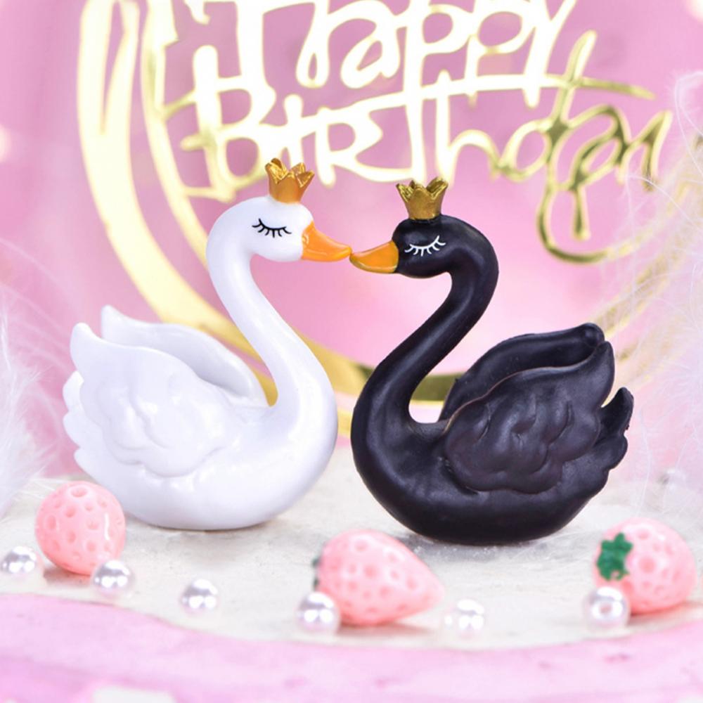 5cm Couple Lovers Swan Mini Cr - Bonsai Garden Gift 评论和价格