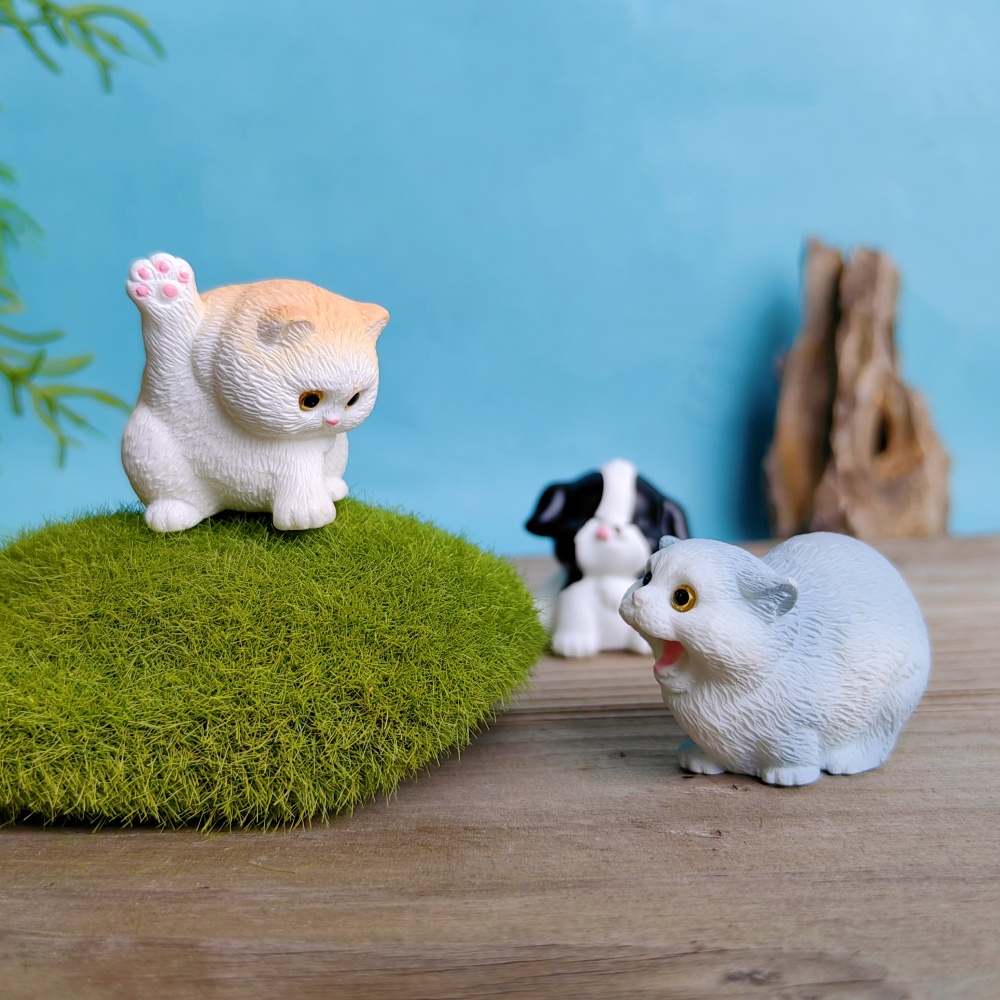6pc Cute Cat Dog Set Animal Gi - Bonsai Garden Gift 评论和价格