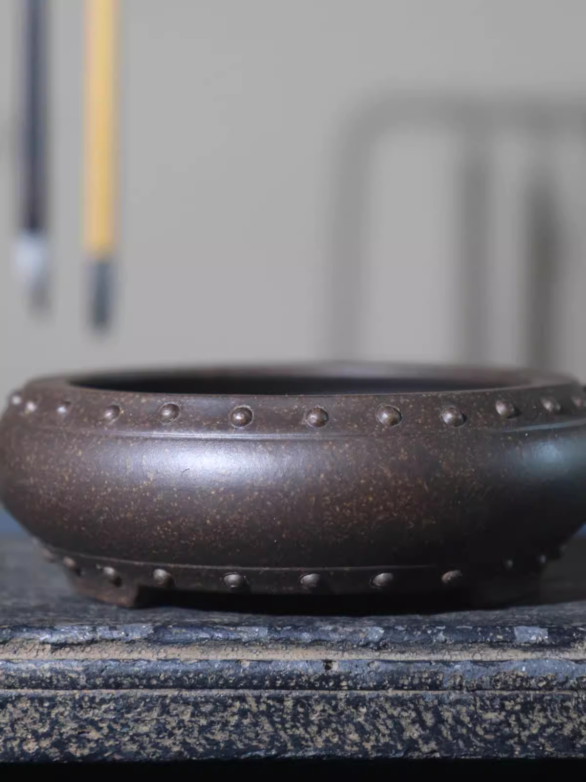 Ceramic Circle Bonsai Pot, Mad - Bonsai Gardenia 评论和价格