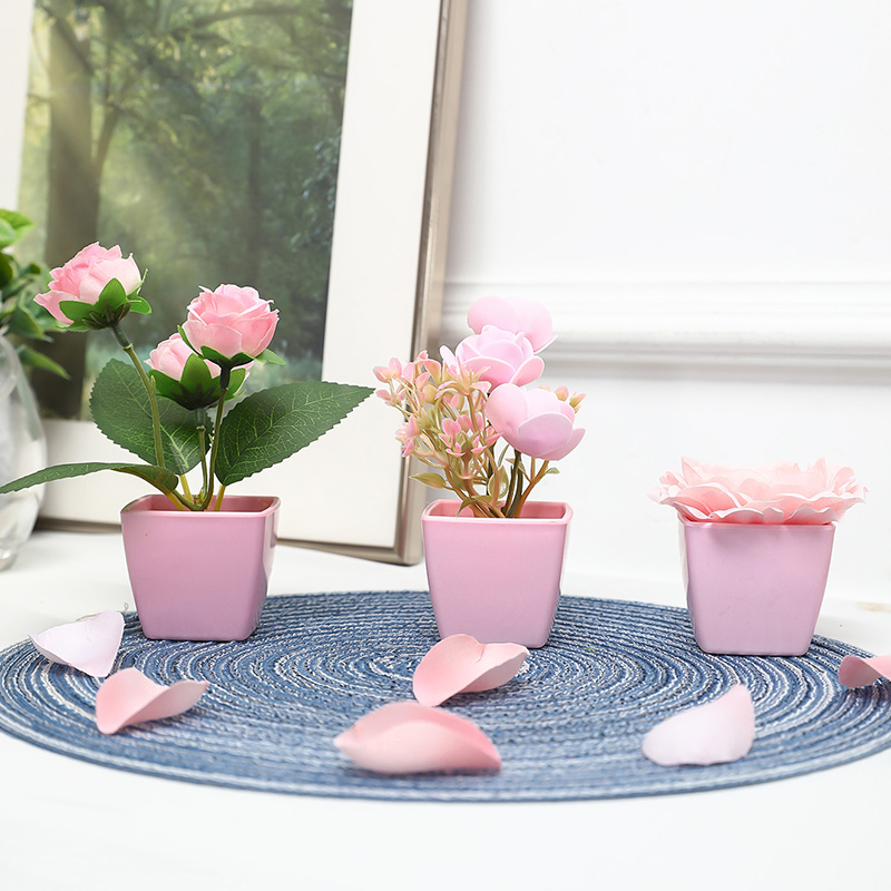 (A set of 3PCS) Simulated Mini - Bonsai Garden Zen 评论和价格