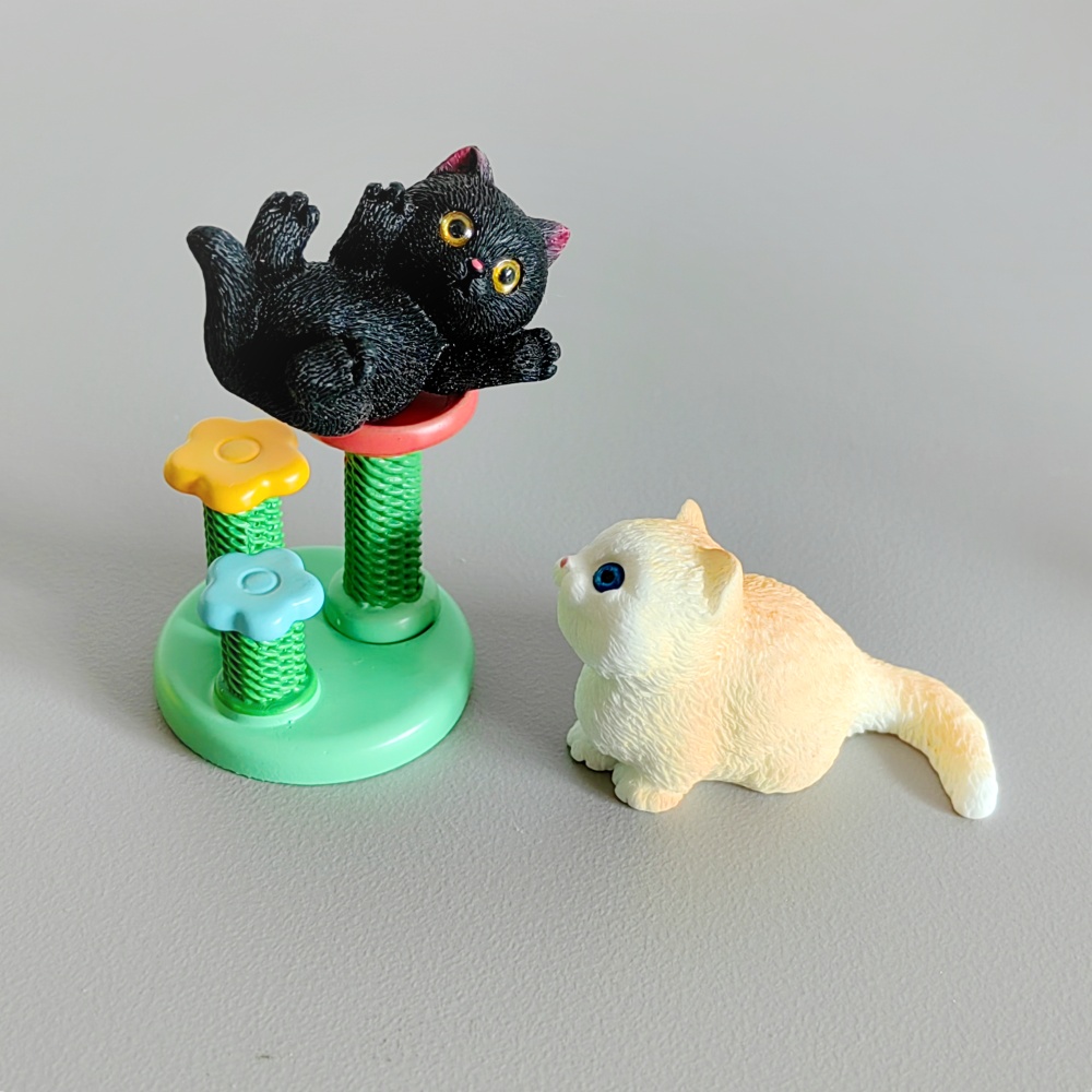 4pc Cute Cat Small Animal Mode - Bonsai Garden Miniature 评论和价格