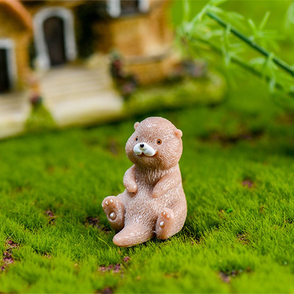 Otters Figurine Mini Home Deco - Bonsai Garden Gift 评论和价格