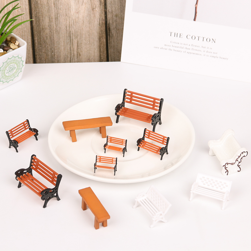1PC Resin Miniature Bench Stoo - Bonsai Garden Miniature 评论和价格