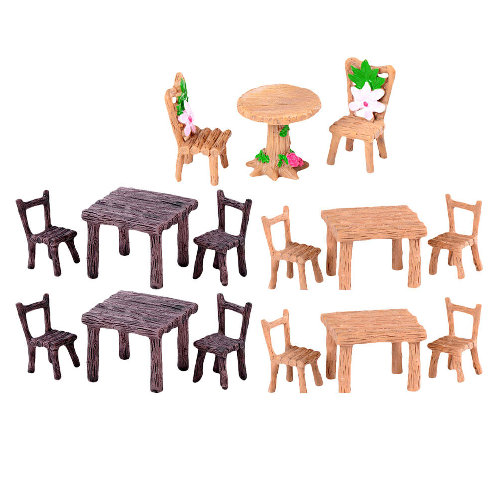 5Sets Mini Resin Miniature Cha - Bonsai Garden Miniature 评论和价格